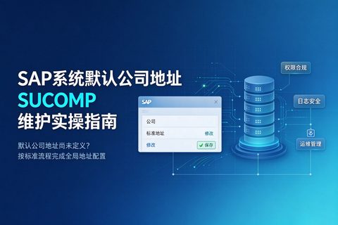 SAP系统默认公司地址SUCOMP维护实操指南