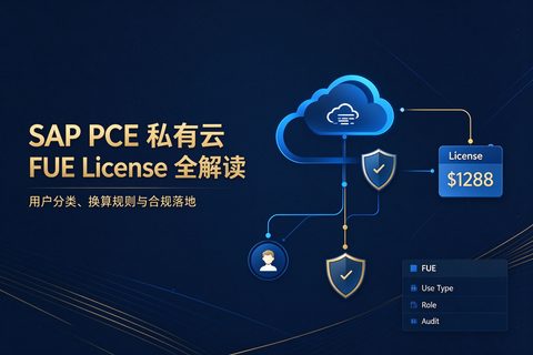 SAP PCE私有云FUE License授权、用户分类与合规管理全解读