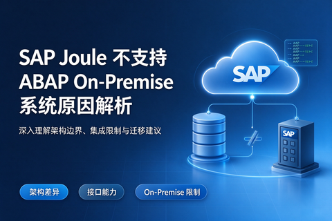 SAP Joule 不支持 ABAP On-Premise 系统原因解析