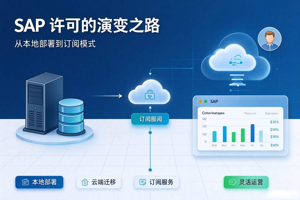 SAP 许可的演变之路,从本地部署到订阅模式 图1