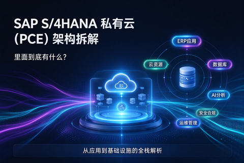 SAP S/4HANA 私有云 (PCE) 架构拆解：里面到底有什么？