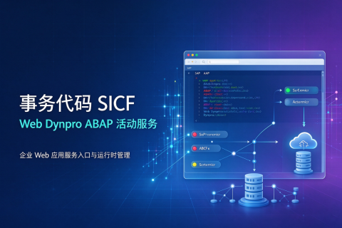 事务代码SICF中Web Dynpro ABAP的活动服务