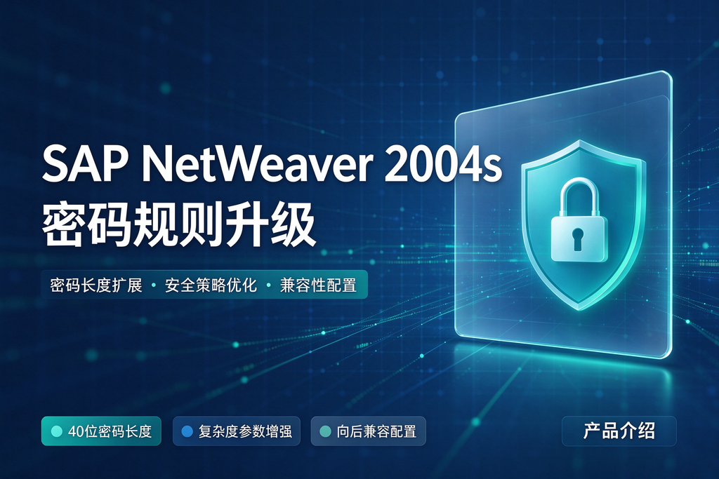 SAP NetWeaver 2004s密码规则升级:密码长度扩展、安全策略优化与兼容性配置 图1