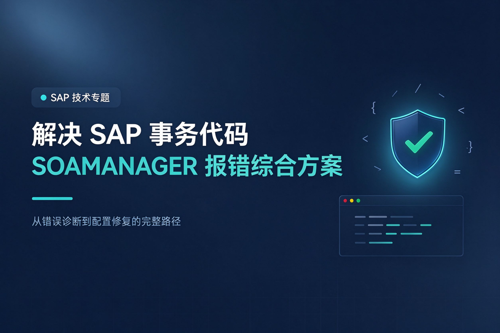 解决SAP事务代码SOAMANAGER报错的综合方案 图1
