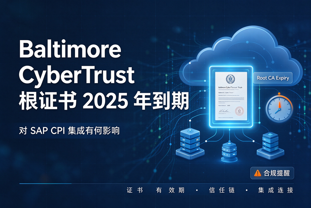 Baltimore CyberTrust 根证书 2025 年到期,对SAP CPI 集成有何影响 图1