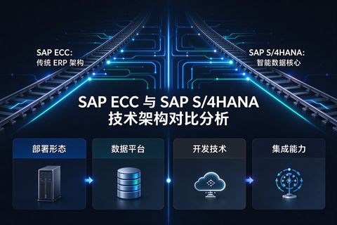 SAP ECC 与 SAP S/4HANA 技术架构对比分析