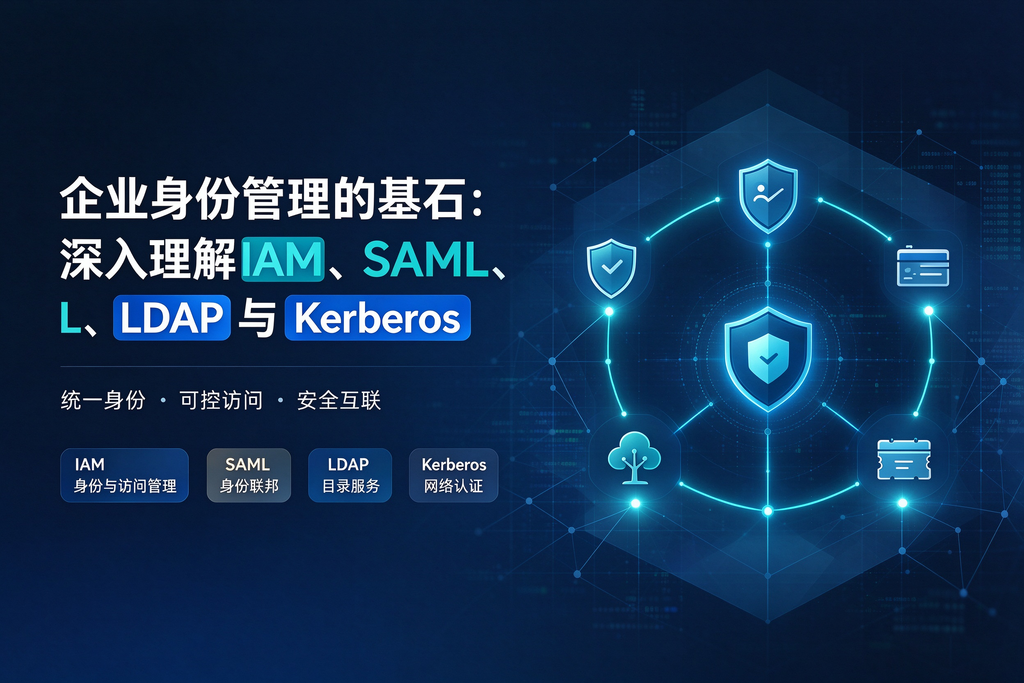 企业身份管理的基石:深入理解IAM、SAML、LDAP与Kerberos 图1