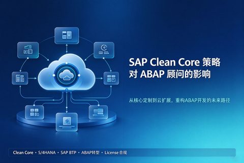 SAP Clean Core 策略对 ABAP 顾问的影响