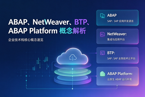 ABAP、NetWeaver、BTP、ABAP Platform 概念解析
