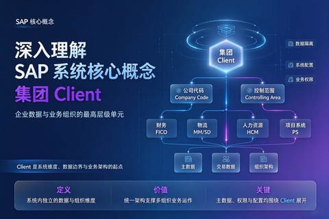 深入理解SAP系统核心概念“集团” Client