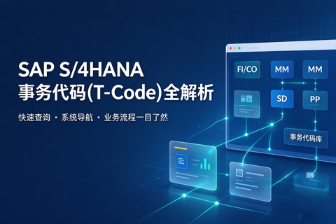 SAP S/4HANA 事务代码(T-Code)全解析