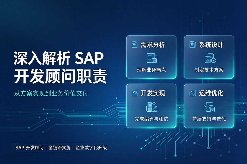 深入解析 SAP 开发顾问职责 图1