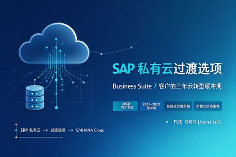 SAP 推出最新的私有云过渡选项方案