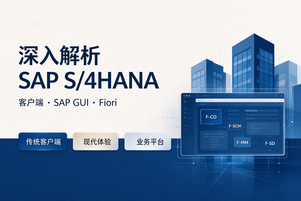 深入解析SAP S/4HANA 客户端 SAP GUI Fiori 图1
