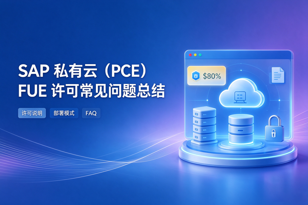 SAP 私有云(PCE)FUE 许可常见问题总结