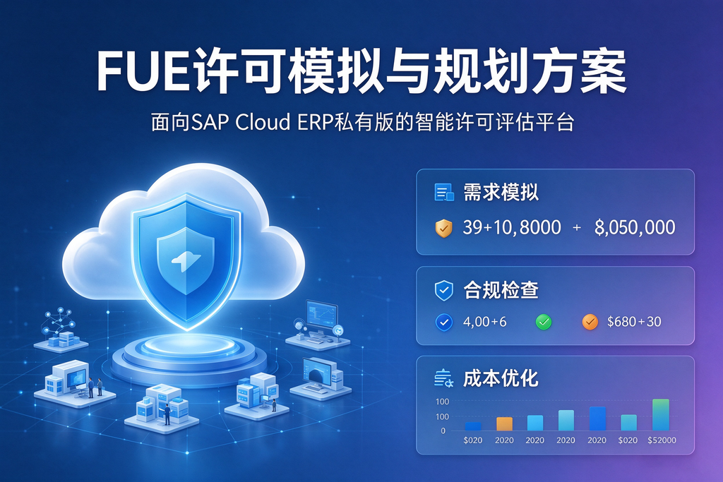 模拟和规划 SAP Cloud ERP私有版 FUE 许可的方法 图1