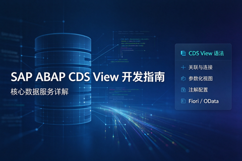 SAP ABAP CDS View 开发指南：核心数据服务详解
