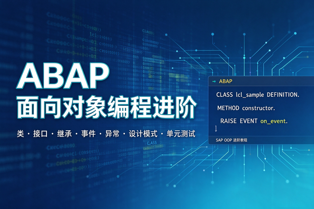 ABAP 面向对象编程进阶 图1