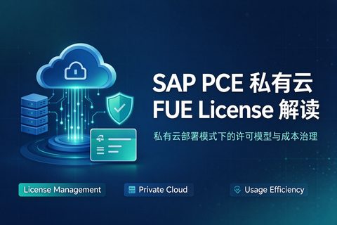 SAP PCE 私有云 FUE License 解读