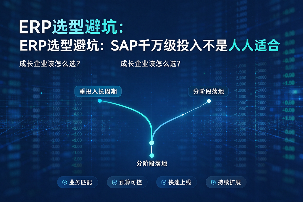 ERP选型避坑:SAP千万级投入非人人适合,成长企业如何选?图1
