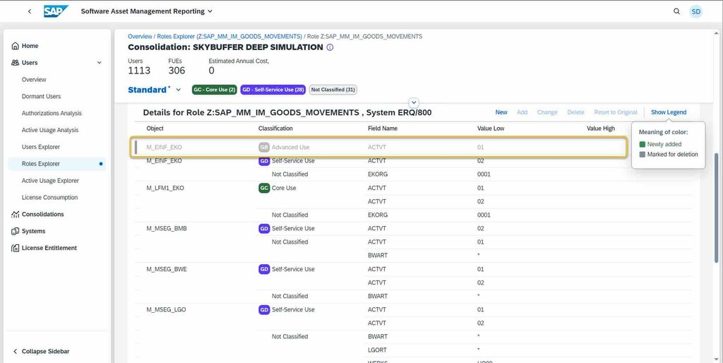 模拟和规划 SAP Cloud ERP私有版 FUE 许可的方法 图5
